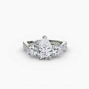 Three-Stone with Pavé Band 2