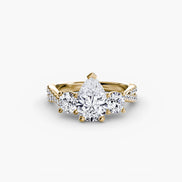 Three-Stone with Pavé Band 2