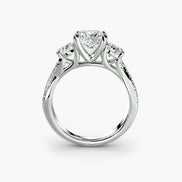 Three-Stone with Pavé Band 2