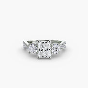 Three-Stone with Pavé Band 2