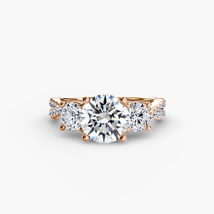 Three-Stone with Pavé Band 2
