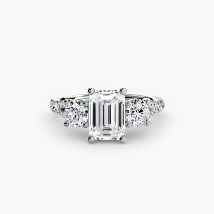Three-Stone with Pavé Band 3