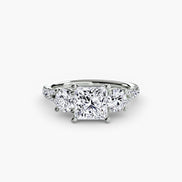 Three-Stone with Pavé Band 3