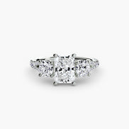Three-Stone with Pavé Band 3