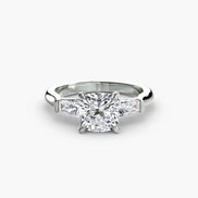 Three-Stone Ring (Baguette Side Stones)