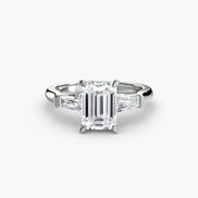Three-Stone Ring (Baguette Side Stones)