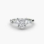 Three-Stone Ring (Baguette Side Stones)