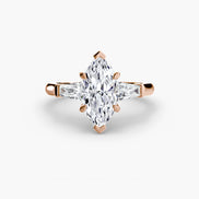 Three-Stone Ring (Baguette Side Stones)