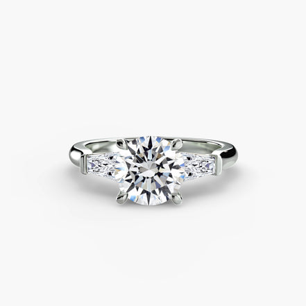 Three-Stone Ring (Baguette Side Stones)