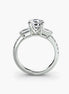 Three-Stone Ring with Pavé Band 4