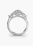 Three-Stone Ring with Halo