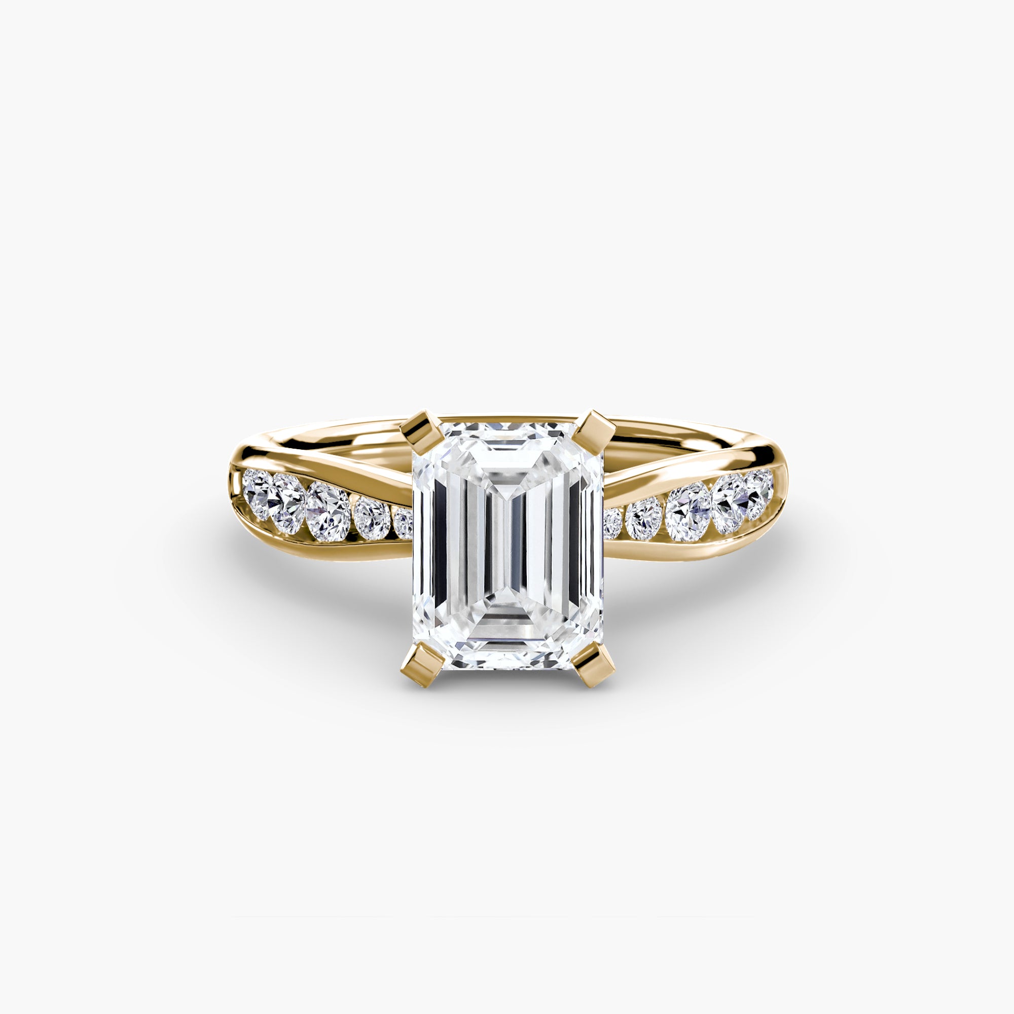 The Pavé Solitaire, Wide Band
