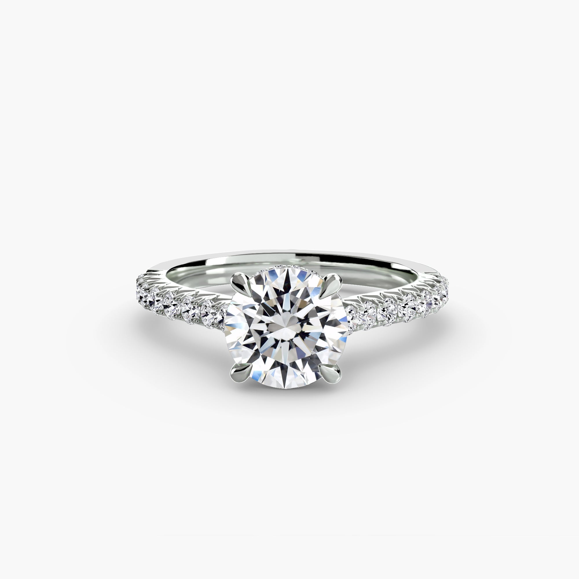 The Pavé Solitaire, Tapered