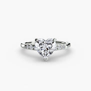 Solitaire with Shoulder Accents