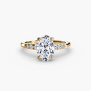 Solitaire with Shoulder Accents