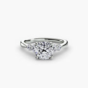 Solitaire with Shoulder Accents 2
