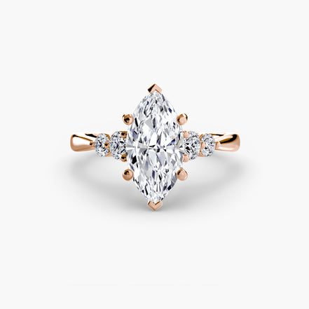 Solitaire with Shoulder Accents 2