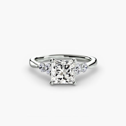 Solitaire with Shoulder Accents 2