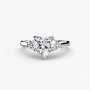 Solitaire with Cluster Shoulders 2