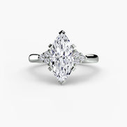 Solitaire with Cluster Shoulders 2