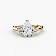 Solitaire with Cluster Shoulders 2