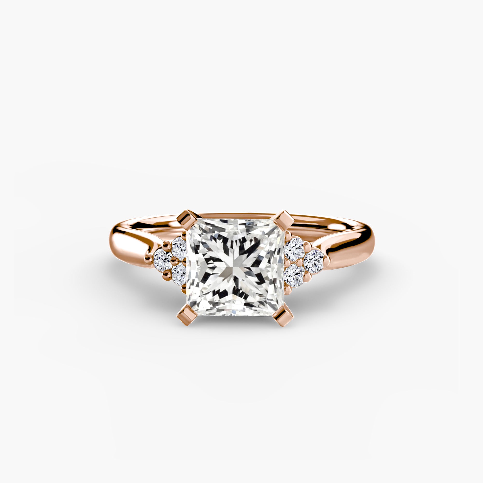 The Cluster Shoulder Solitaire, Wide