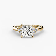 Solitaire with Cluster Shoulders 2