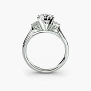 Solitaire with Cluster Shoulders 2