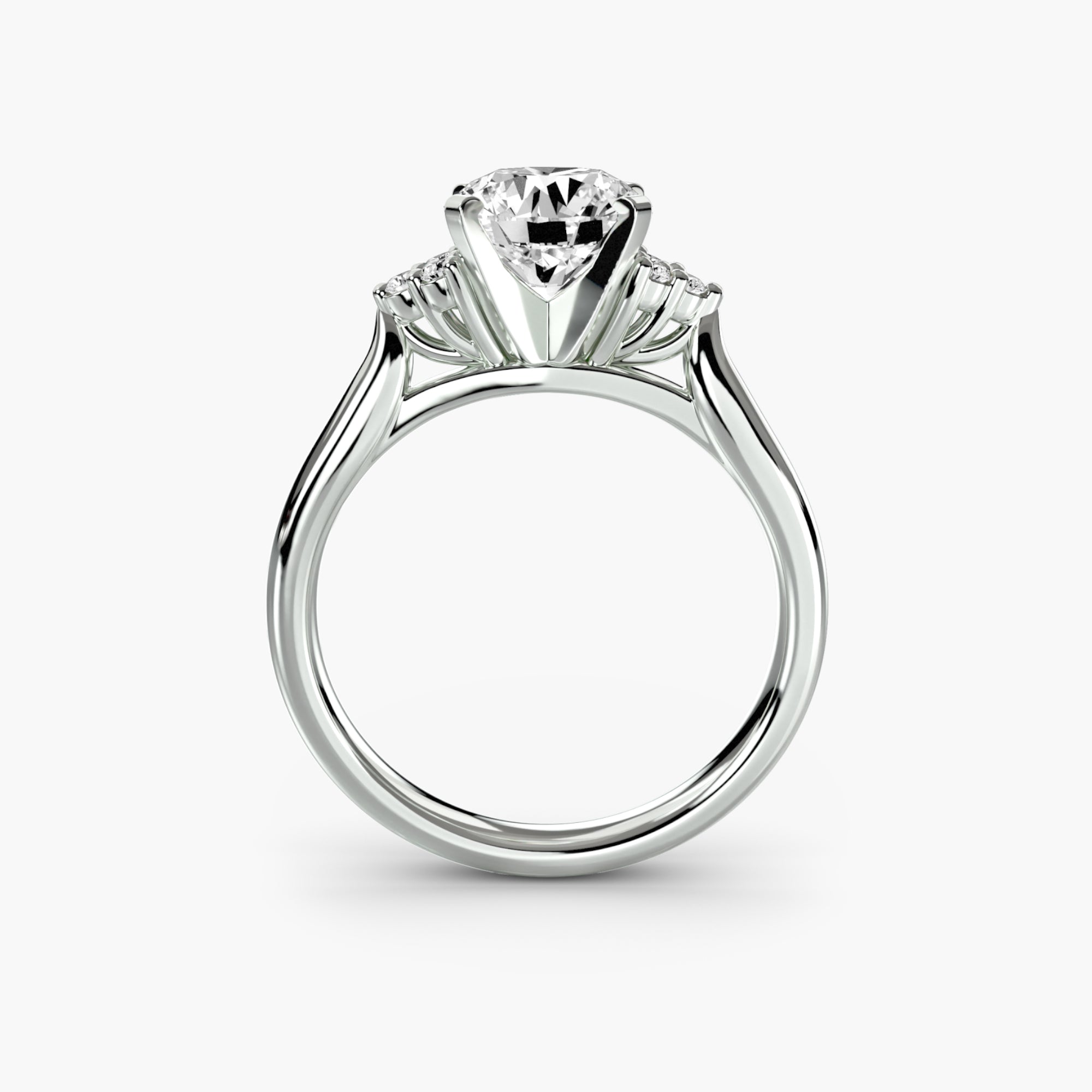 The Cluster Shoulder Solitaire, Wide