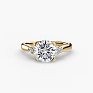 Solitaire with Cluster Shoulders 2