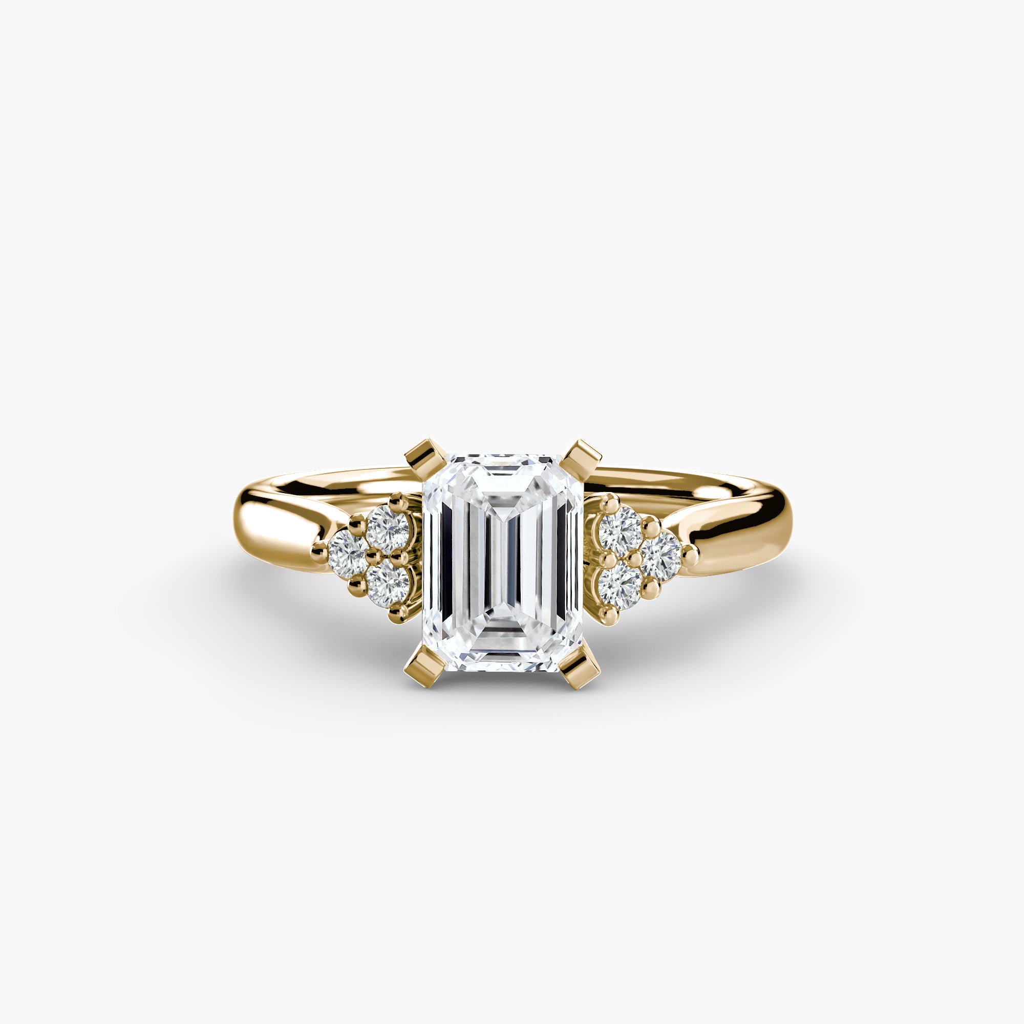 The Cluster Shoulder Solitaire, Wide
