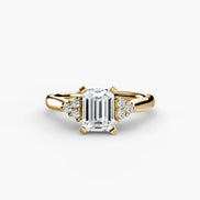 Solitaire with Cluster Shoulders 2