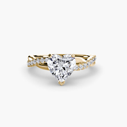 The Emerald Twist Pavé Ring